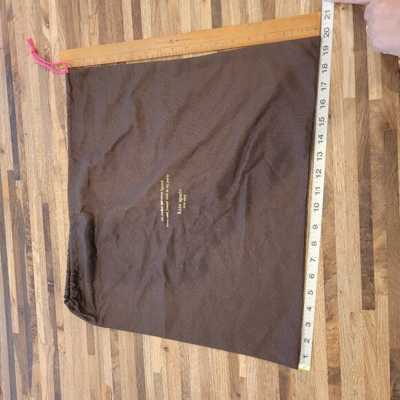 Kate Spade XL Brown Travel Protection Dust Bag 19.5 x 17.5" - Picture 3 of 8